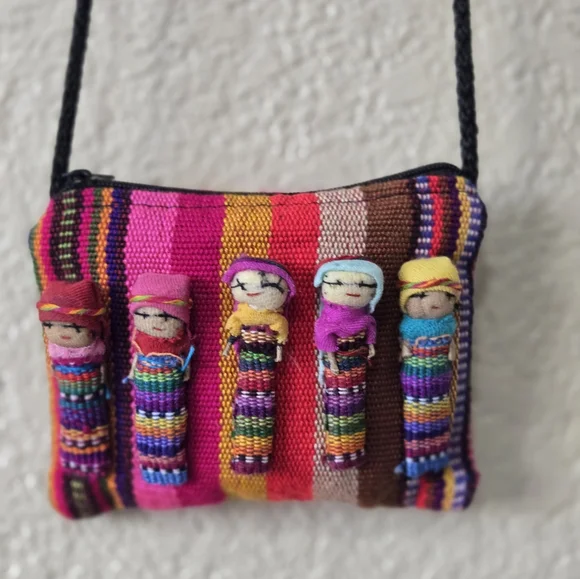 Colorful Handmade Doll Purse - Picture 2 of 6